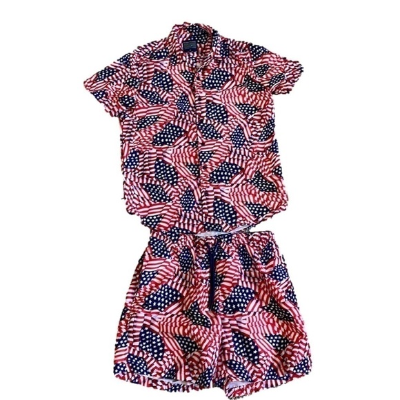 broken threads Other - 🇺🇸 Patriotic Men’s Swim Set Size Medium